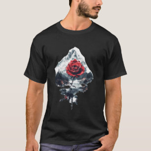 Red Rose Flower Botanist Garden Flower Red Rose T-Shirt