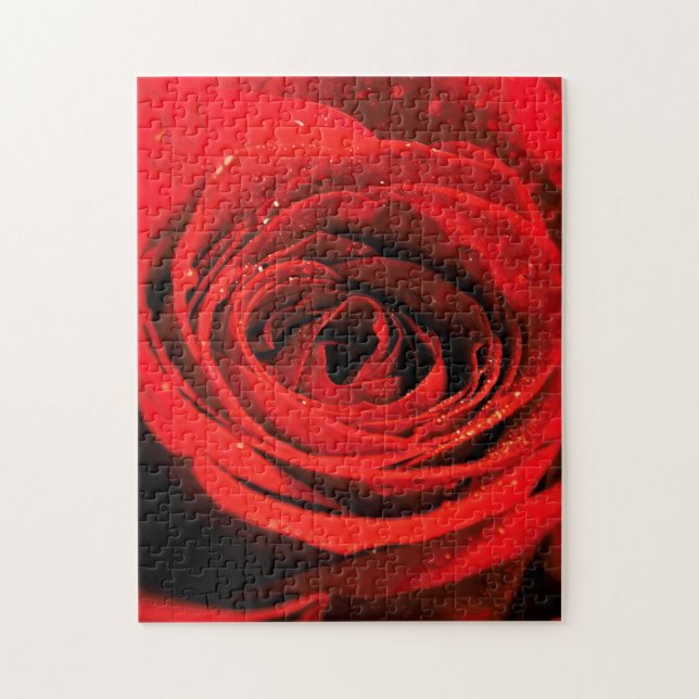 Red Rose Flower Creative Jigsaw Puzzle (Vertical)