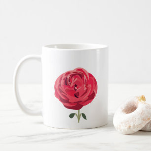 Red Rose Flower Floral Red Rose  Coffee Mug
