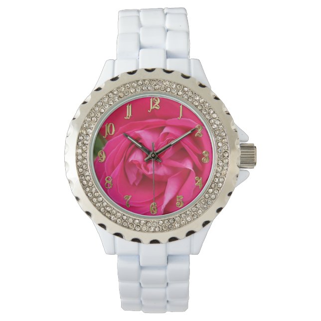 Red rose flower watch (Front)