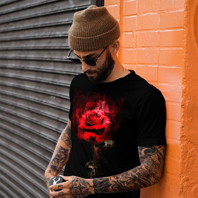 Red Rose flower watercolor - bb T-Shirt (Creator Uploaded)