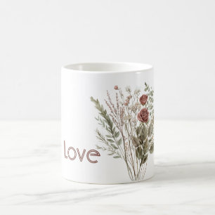 Red Rose Flowers Coffee Mug