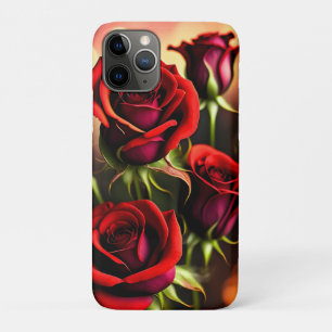 Red Rose Flowers Digital Artwork-58567 Case-Mate iPhone Case