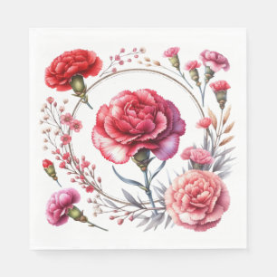 Red Rose Garden Napkin