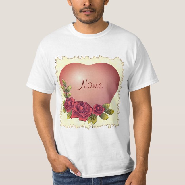 Red Rose Garland  T-Shirt (Front)