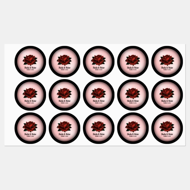 Red Rose Gothic Wedding Personal (Sheet)