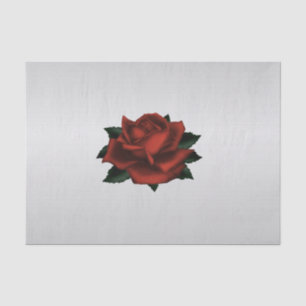 Red Rose Gothic Wedding Tissue Paper
