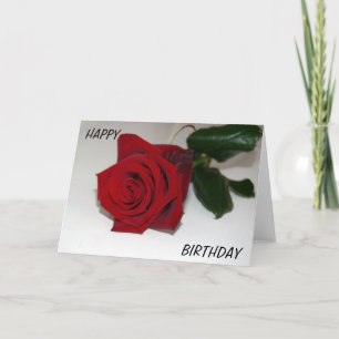 RED ROSE GREETING CARD