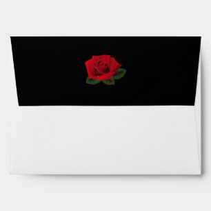 Red Rose Greeting Card Envelope
