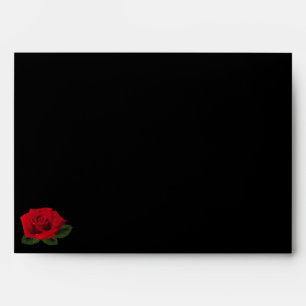 Red Rose Greeting Card Envelope