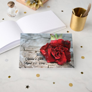Red Rose Guest book