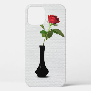 Red Rose in Black Vase Case-Mate iPhone Case