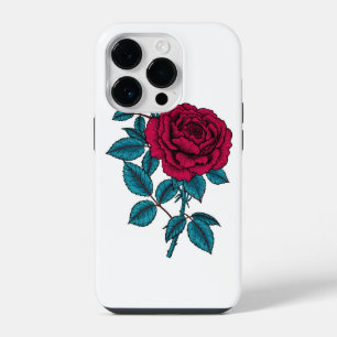 Red rose iPhone 14 pro case