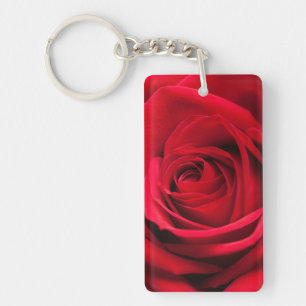 Red Rose Key Ring