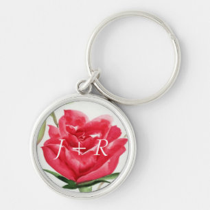 Red Rose Key Ring