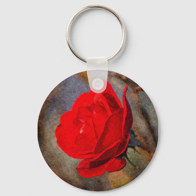 Red Rose Key Ring (Front)