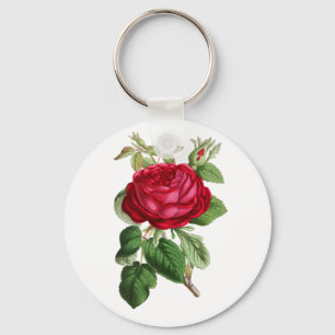 Red rose key ring