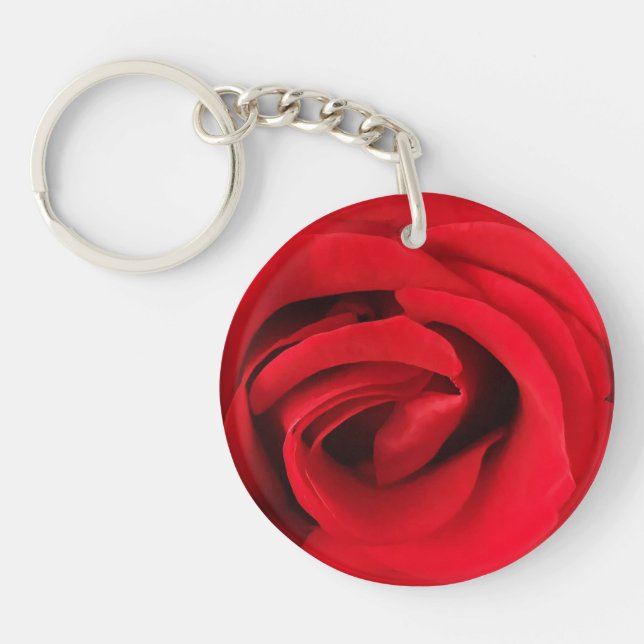 Red Rose Key Ring (Front)