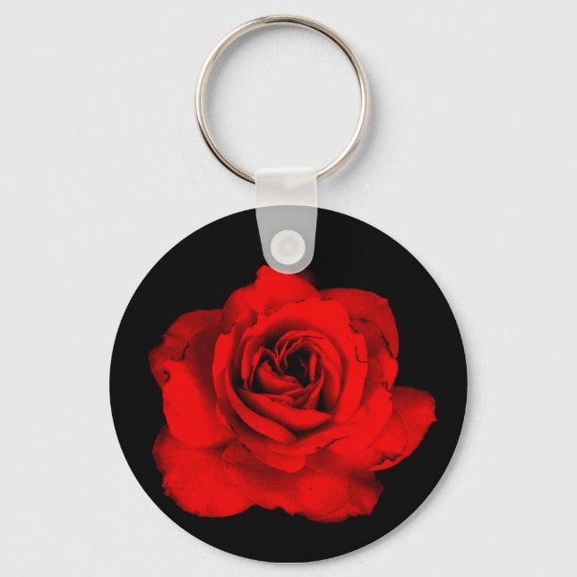 Red Rose keychain (Front)