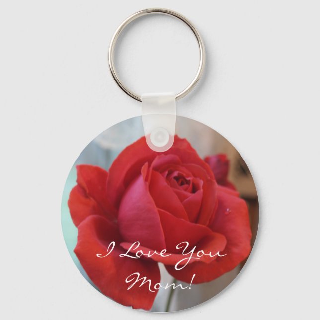 Red Rose Keychain (Front)