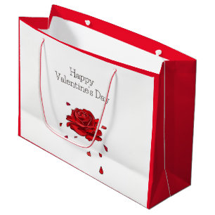Red rose large gift bag