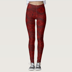 Red Rose Leggings