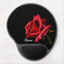 Red Rose Love Gel Mouse Pad
