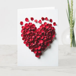 Red Rose Love Heart Card