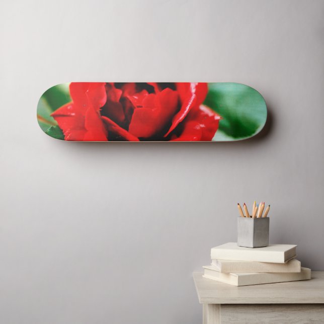 Red Rose Love   Skateboard (Wall Art (Horz))