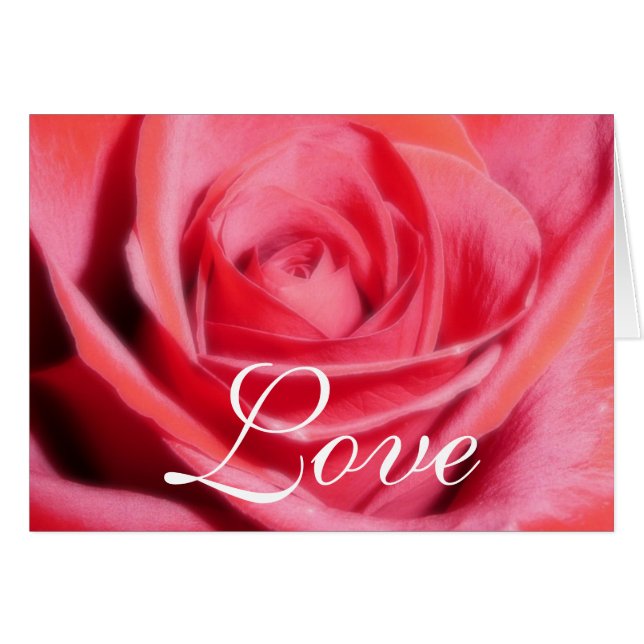 Red Rose Love template (Front Horizontal)