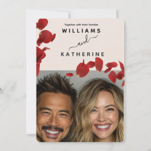 Red Rose Love Wedding Invitation