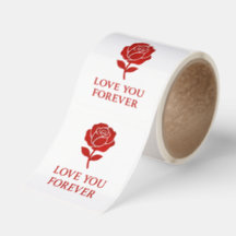 Red Rose Love You Forever Valentine Decor
