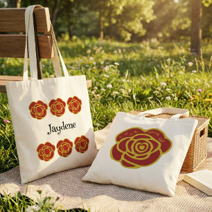 Red Rose Love Yourself Tote Bag
