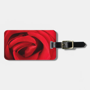 Red Rose Luggage Tag