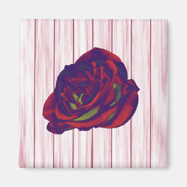 Red Rose Magnet (Front)