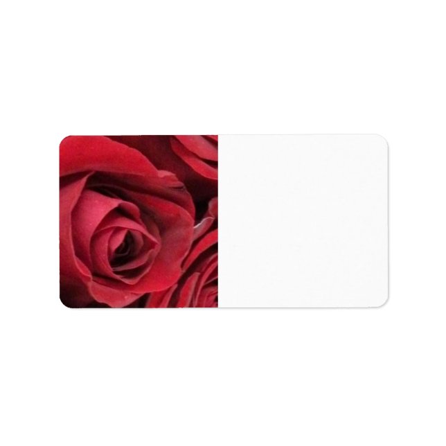 Red Rose Mailing Labels (Front)
