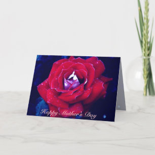 Red Rose Mother's Day Card