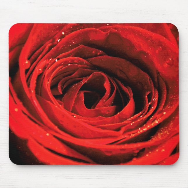 Red rose mouse pad (Front)