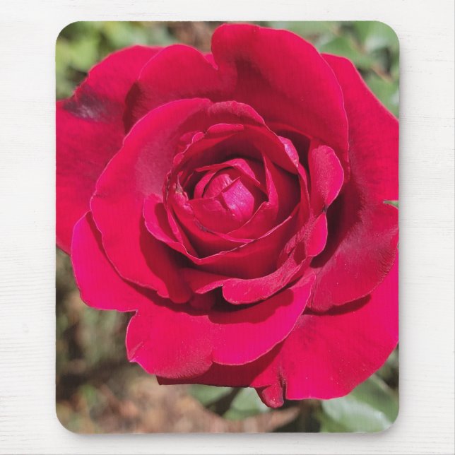 Red Rose Mouse Pad (Front)