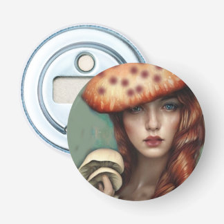 red rose mushroom lover artist designer bottle opener