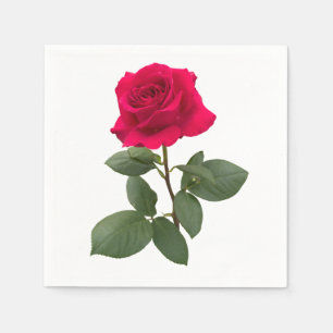Red rose napkin