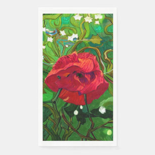 RED ROSE  NAPKIN