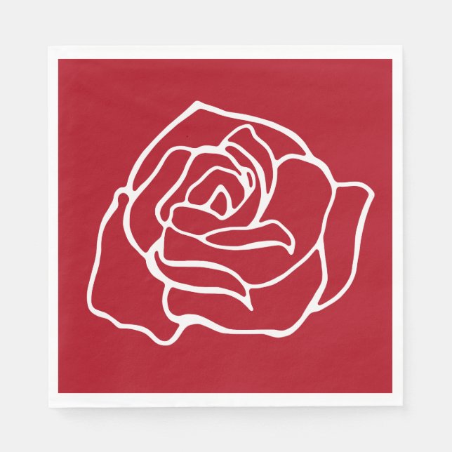 Red Rose Napkins (Front)