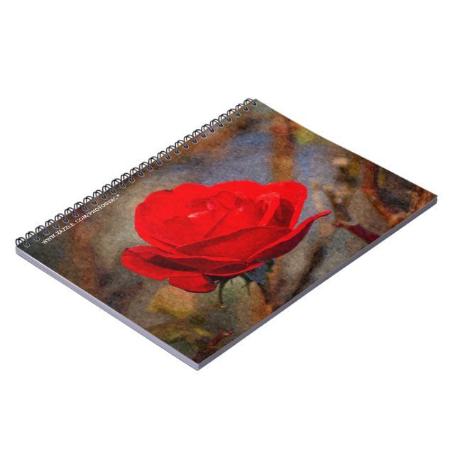 Red Rose Notebook (Left Side)
