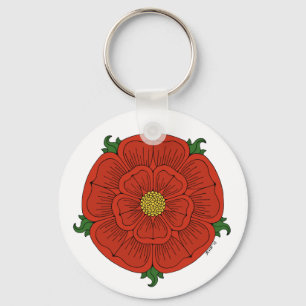 Red Rose of Lancaster Key Ring