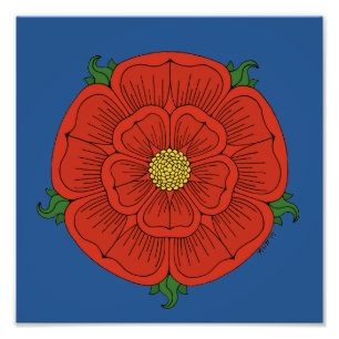 Red Rose of Lancaster Photo Print