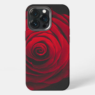 Red rose on black background vintage effect iPhone 13 pro case