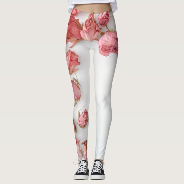 Red rose on your garments leggings (Front)