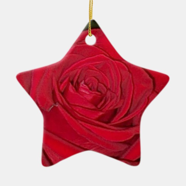 Red Rose Ornament (Front)