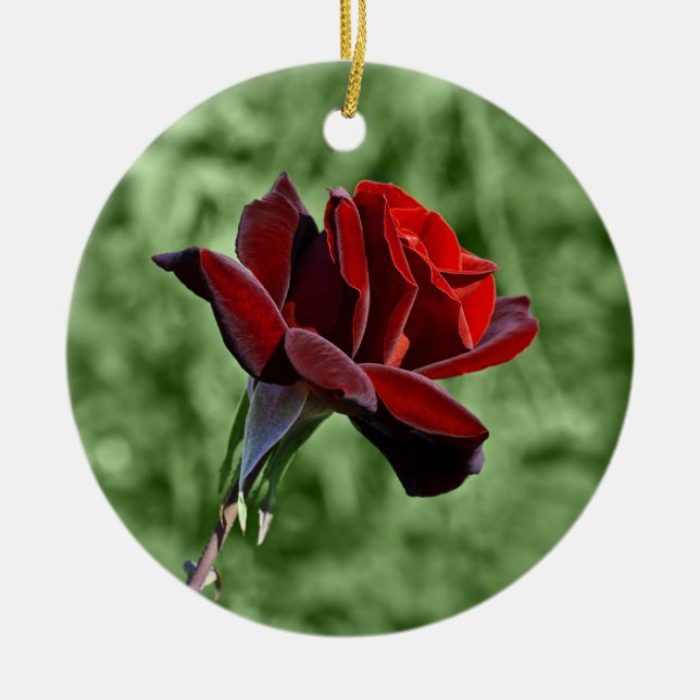 Red Rose Ornament (Front)